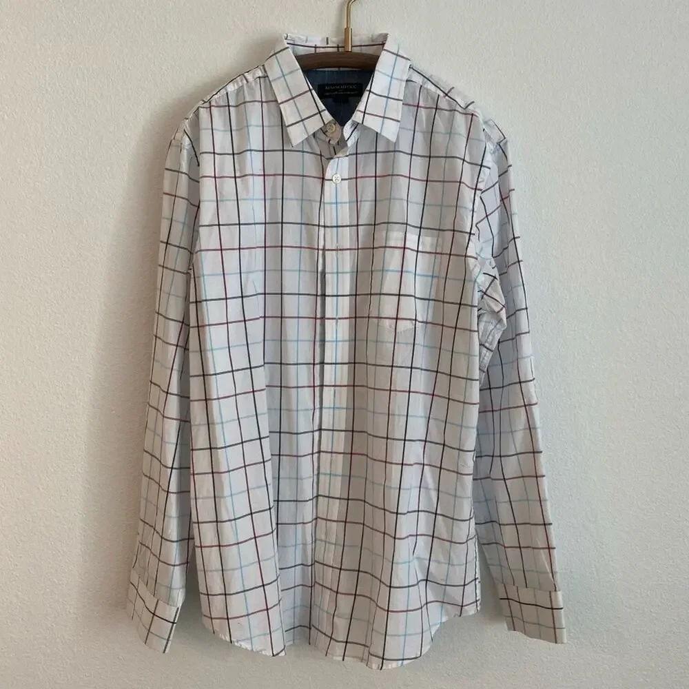 Banana Republic Men's Stretch Soft Square Button Down - Medium